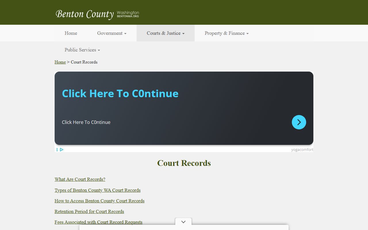 Kennewick Traffic Court Records records access guide