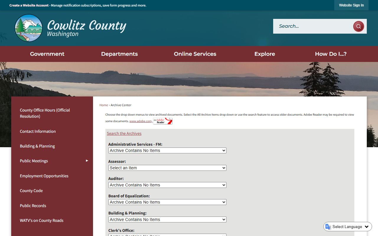 Longview Traffic Court Records at the county superior court clerk