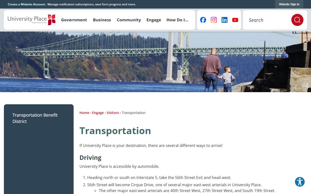 University Place Traffic Court Records municipal court source