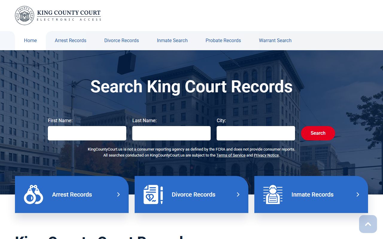 King County Traffic Court Records search and county court access