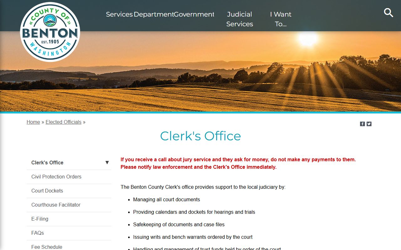 Richland Traffic Court Records county clerk fallback image