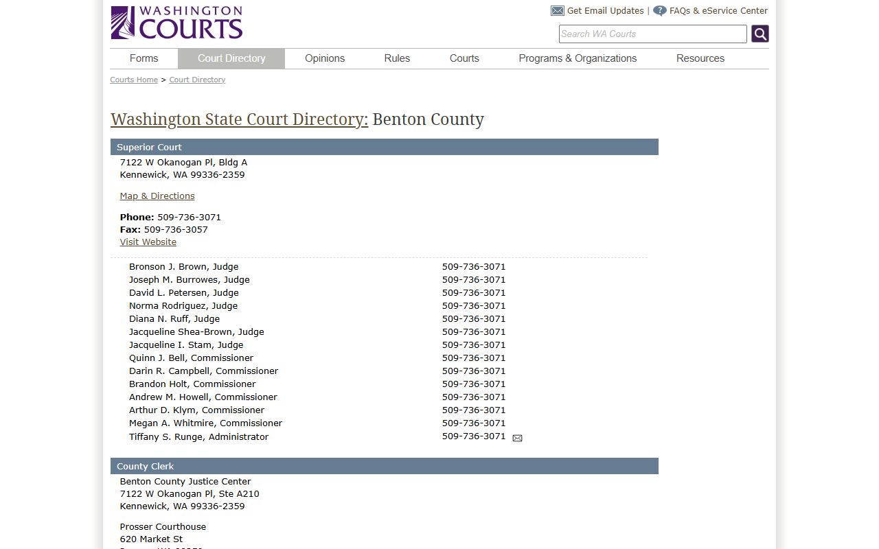Richland Traffic Court Records county directory fallback image