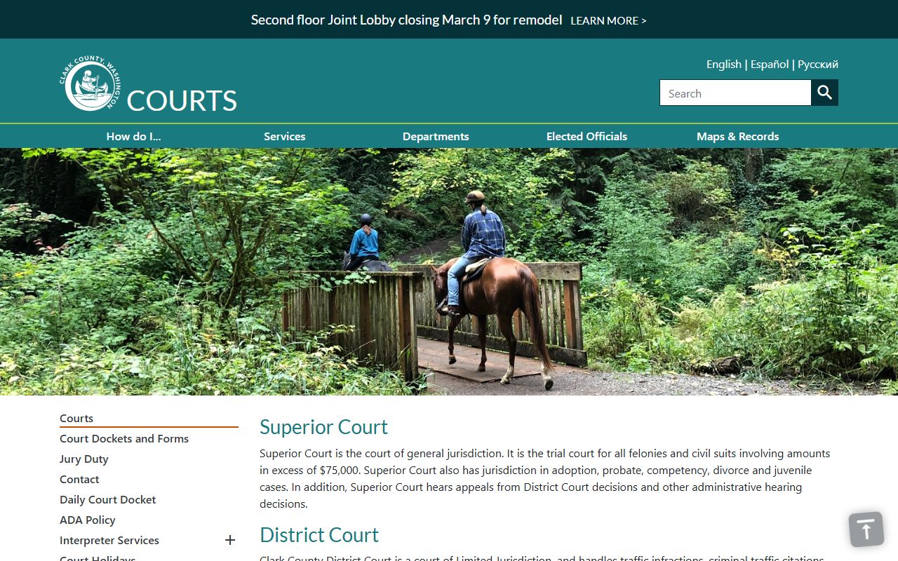 Orchards Traffic Court Records county courts home