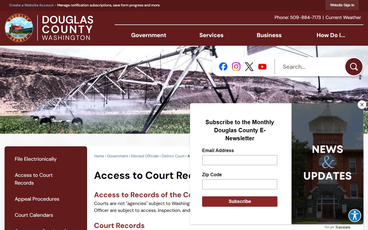 Douglas County Traffic Court Records access to court records