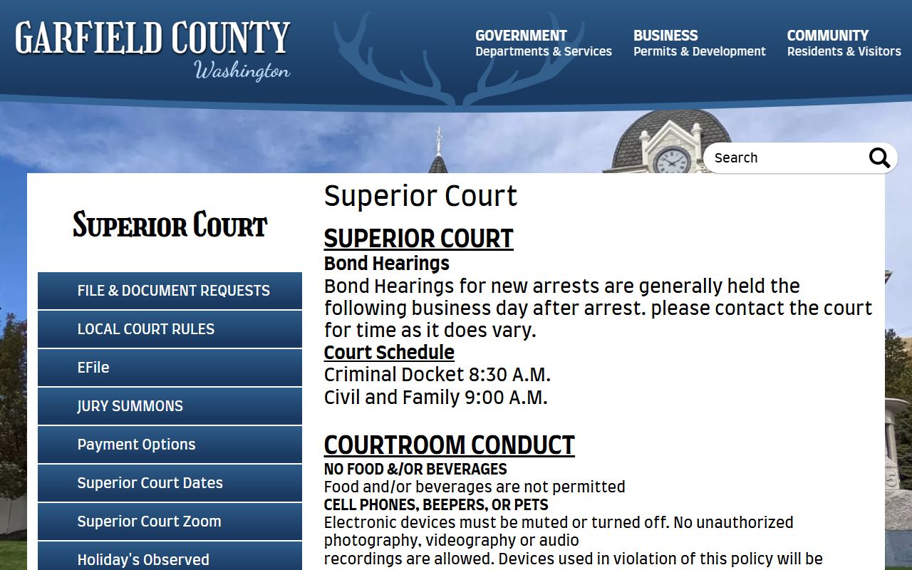 Garfield County Traffic Court Records superior court